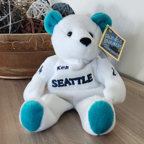 🧸 Ken Griffey Jr. #24 Salvino’s Bammers Bear – Seattle Mariners Plush - Picture 12 of 12